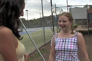 Hot Female Tennis Coach Licked By Her Cute Lesbian Trainee